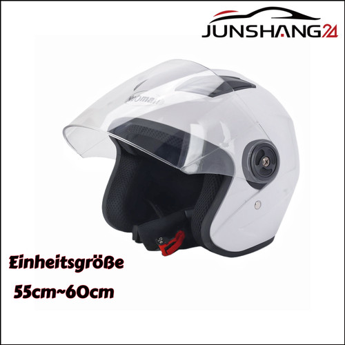 Weiß 55cm 60cm motorradhelm - weiß, 55cm~60cm