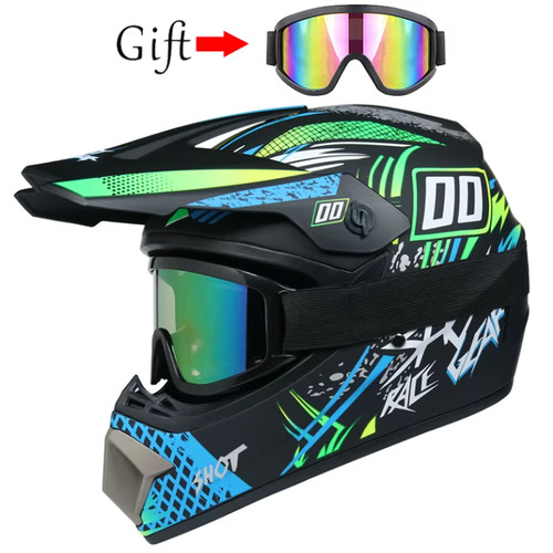 Motocross full face helm mit - motocross,