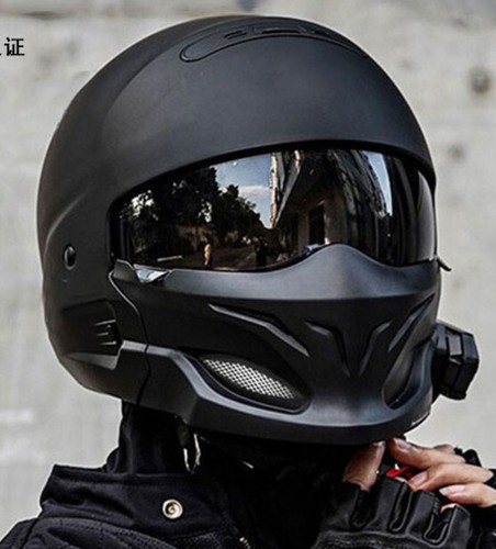 Graues full face - graues, full-face-motorradhelm