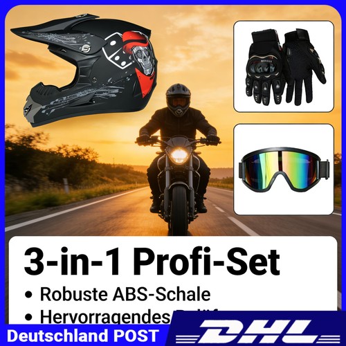 Sturzhelm mit brille - sturzhelm, brille+handschuh