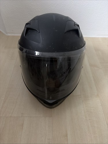 Motorradhelm schwarz männer - schwarz,