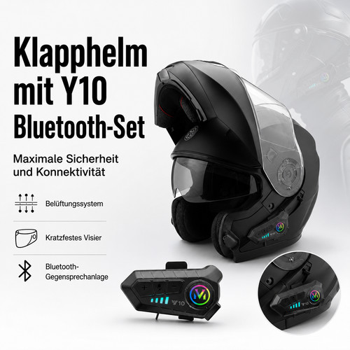 Bluetooth headset klapphelm - bluetooth,