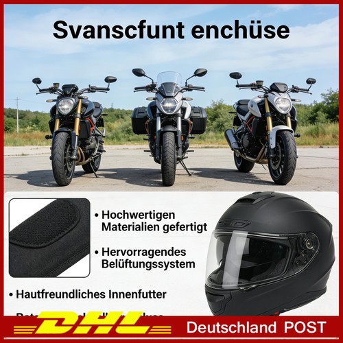 Helm motorradhelm matt schwarz - helm,