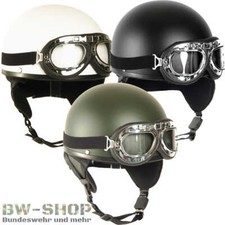 RETRO HELM HALBSCHALE + BRILLE