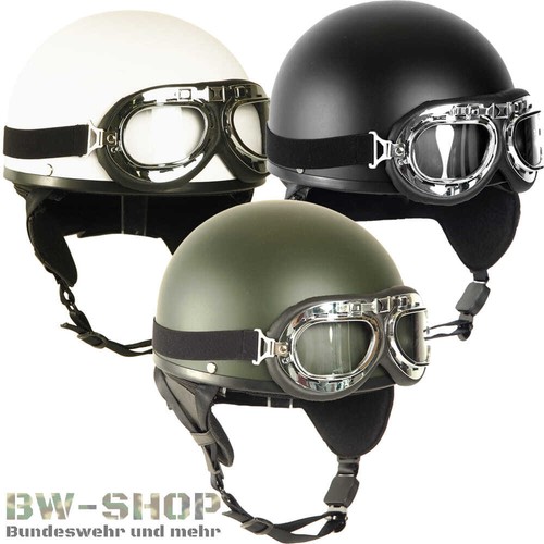 Retro helm halbschale brille - retro, +