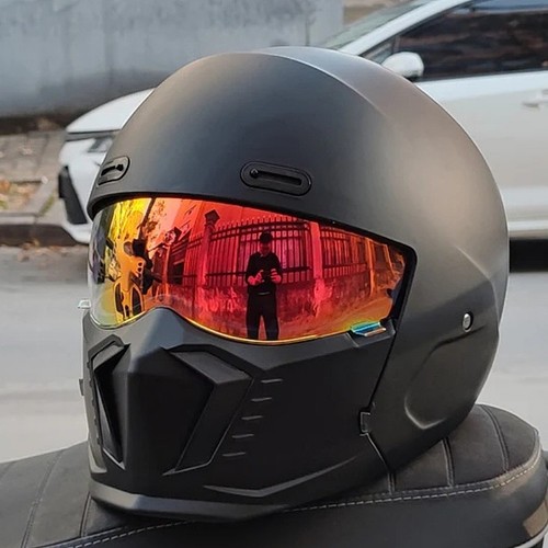 Retro motorrad helm - retro, kreuzfahrt