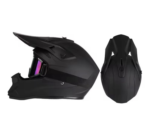 Motocross helm set - set, schwarz